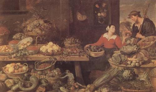 Frans Snyders Fruit and Vegetable Stall (mk14) oil painting picture